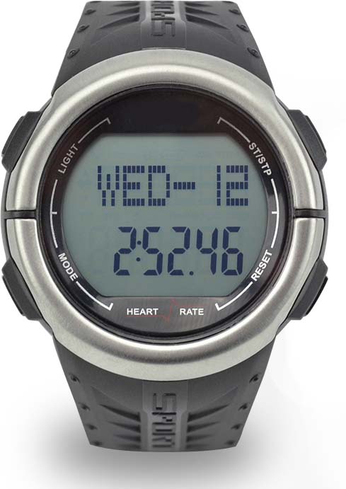 Finger touch Pulse Watch with Pedometer